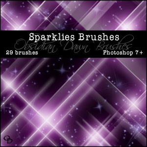 Free Photoshop Brushes From Stephanie - Glitter, Glow, Sparkles Photoshop Brushes