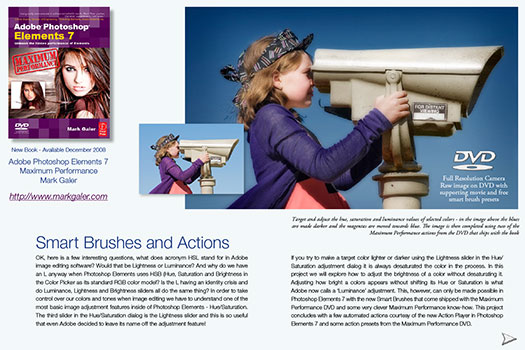 Photoshop Elements 7 Tutorial - Smart Brushes And The Action Player