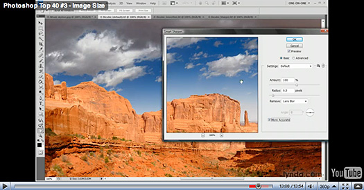 Photoshop Video Tutorial - Image Sizes - Resolution And Resampling