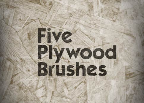 5 Free Photoshop Brushes - Plywood Brushes